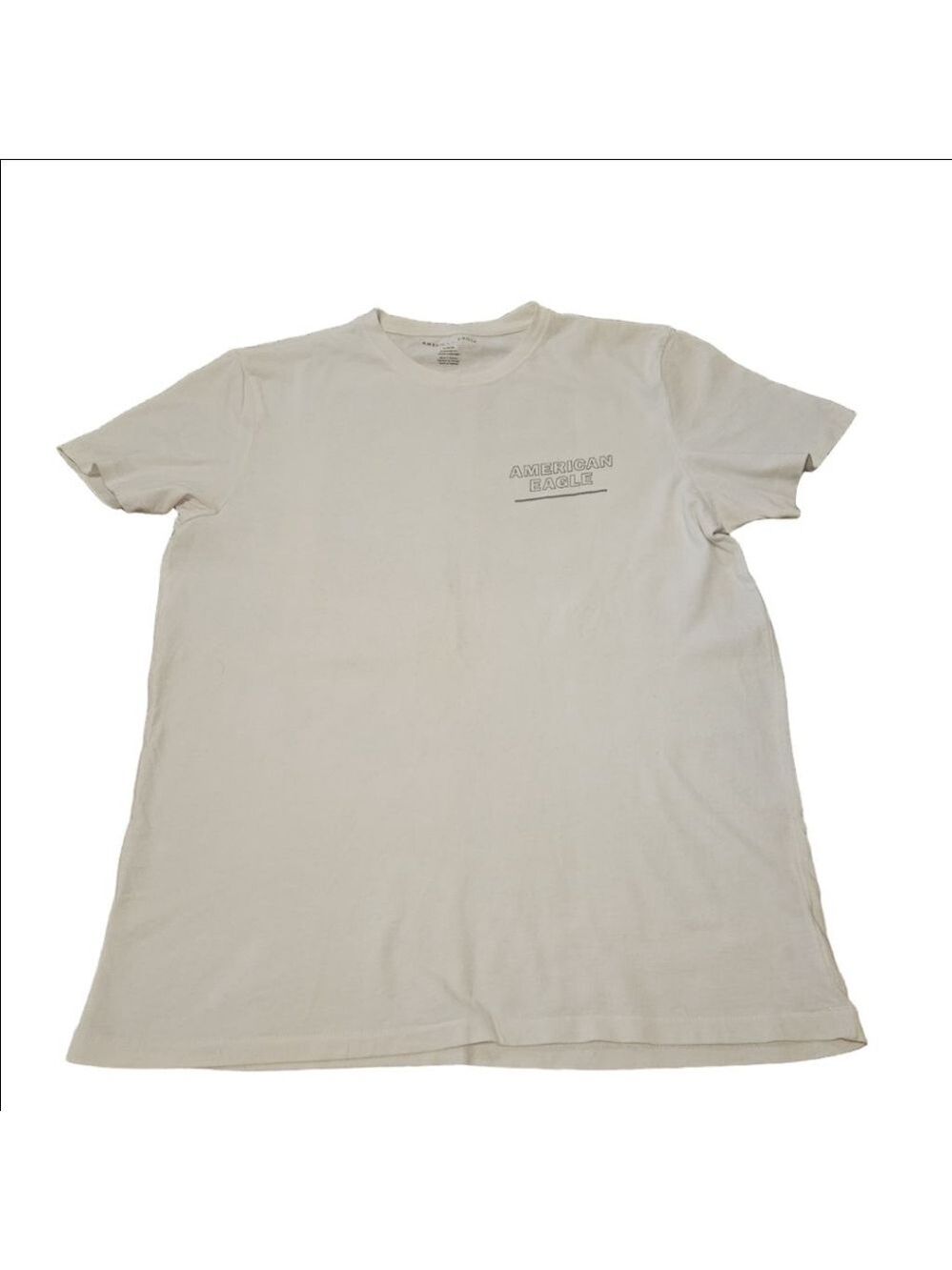 Men's American Eagle White Camo Graphic Short Sleeve Tee M - Picture 2 of 8